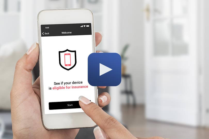 mobile insurance sign up screen