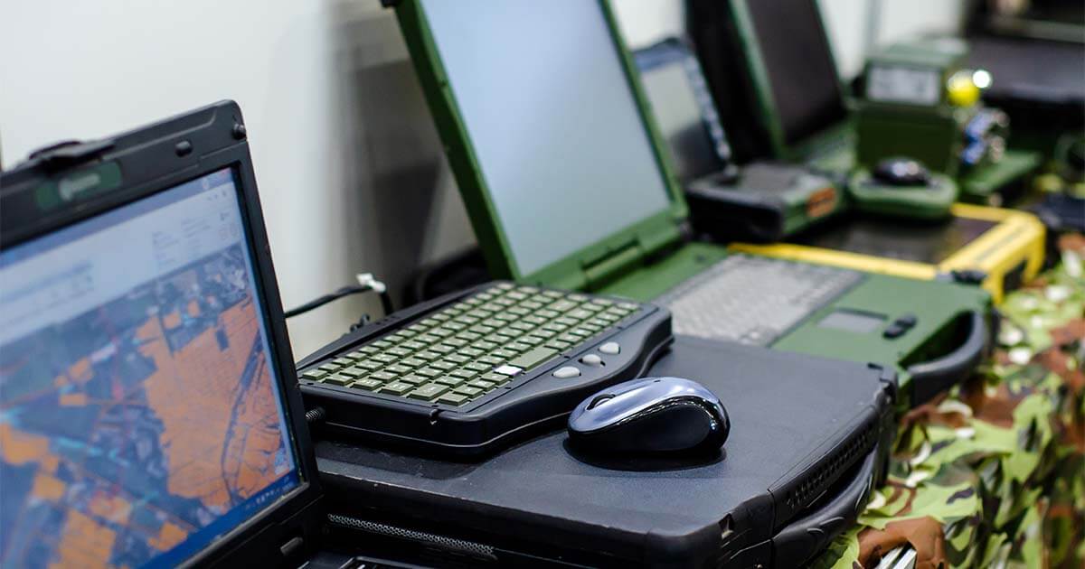 military laptops like these could be subject to CMMC media sanitization. DoD-contracted providers would eventually need to erase all FCI and CUI data, but will need to be CMMC certified to get the contract in the first place.