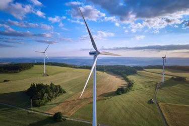 Wind turbines in the countryside